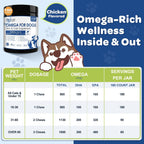NATURE TARGET Omega 3 para perros, 180 masticables sabor pollo