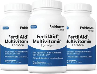FertilAid para Hombres – Suplemento de Fertilidad Masculina con L-Carnitina, CoQ10, Maca y Zinc (90 Cápsulas) – Image 9