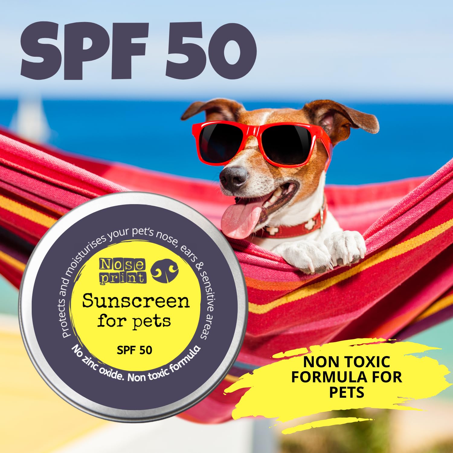 Noseprint SPF 50 Bálsamo de Protección Solar para Mascotas 30 ml en Lata