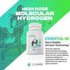 Essential H2 Tabletas Efervescentes de Hidrógeno Molecular para Agua (Sin Sabor, 30 Servicios)