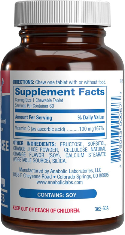 Kids Vitamin C Chewable Tablets - 60 Comprimidos Masticables de Vitamina C para Niños con Naranja Real – Image 3