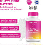 Pink Stork Monolaurin Pellets – Ácido Láurico Vegano para Apoyo Inmunológico y Digestivo – 226g