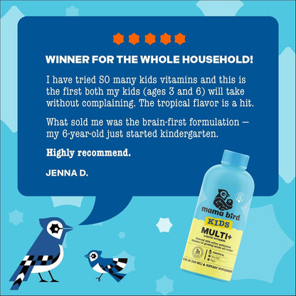 Mama Bird - Multivitamínico Líquido para – Vitamina D: Contribuye a la absorción y utilización normal del calcio y – Image 8