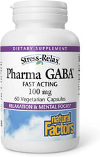 Natural Factors Pharma GABA - 60 Cápsulas Vegetarianas