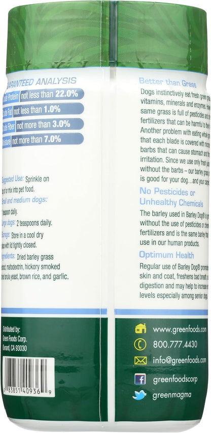 Green Foods Dog Barley Powder, 3-Ounce – Fortalecimiento del sistema inmunitario: Los antioxidantes que se – Image 2