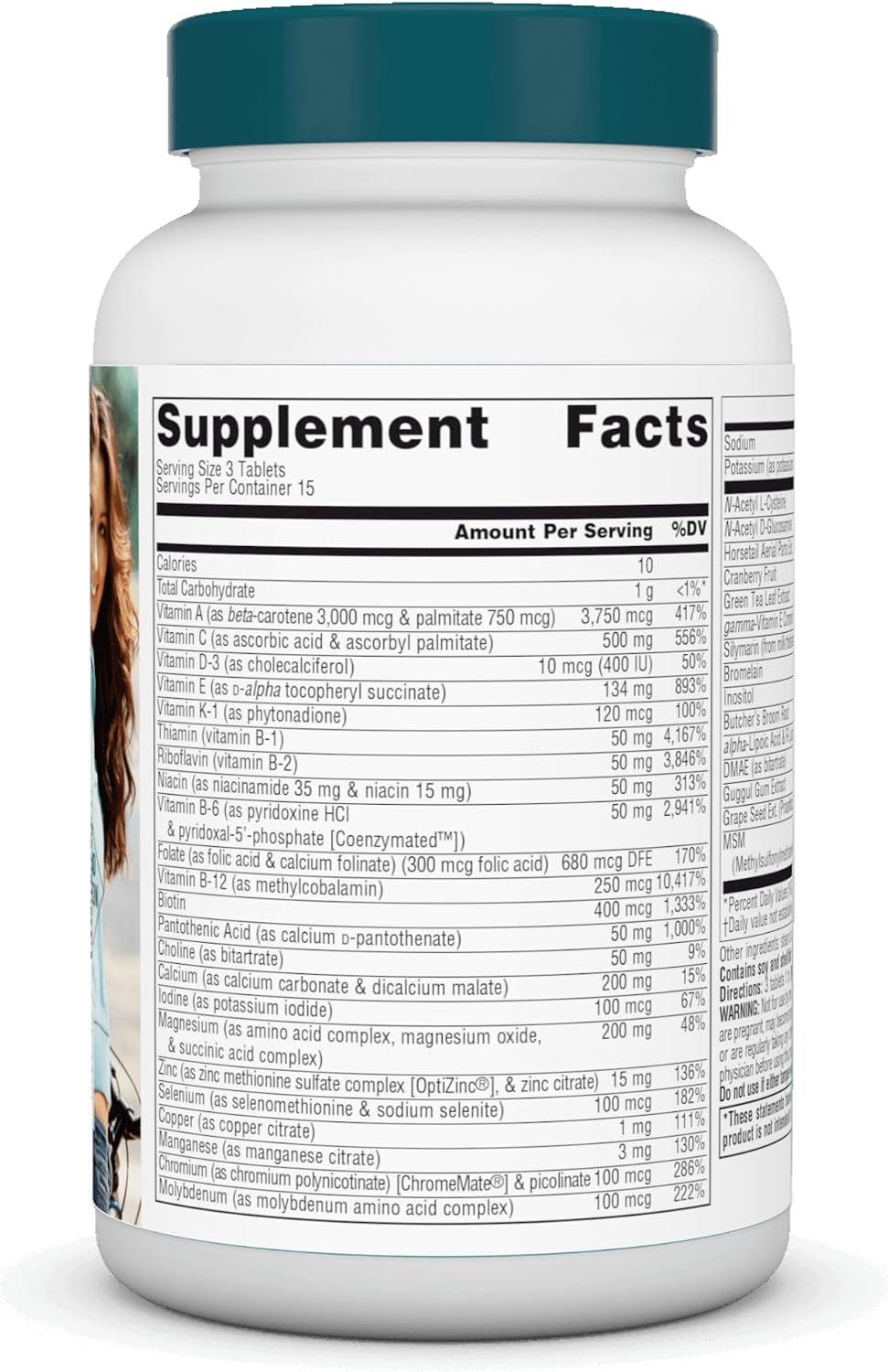 Source Naturals Women's Life Force Multiple sin Hierro - 45 Comprimidos