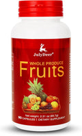 JulyDeer Fruit Supplement – 90 Cápsulas Vegetarianas | Mezcla de 16 Frutas Naturales | Fórmula Superfood con Vitaminas y Minerales