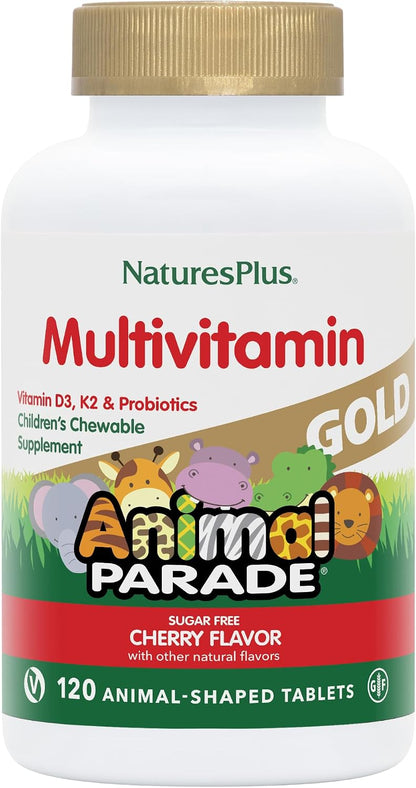 NaturesPlus Animal Parade Source of Life Gold Multivitamínico Infantil - Sabor Naranja - 120 Comprimidos – Image 10