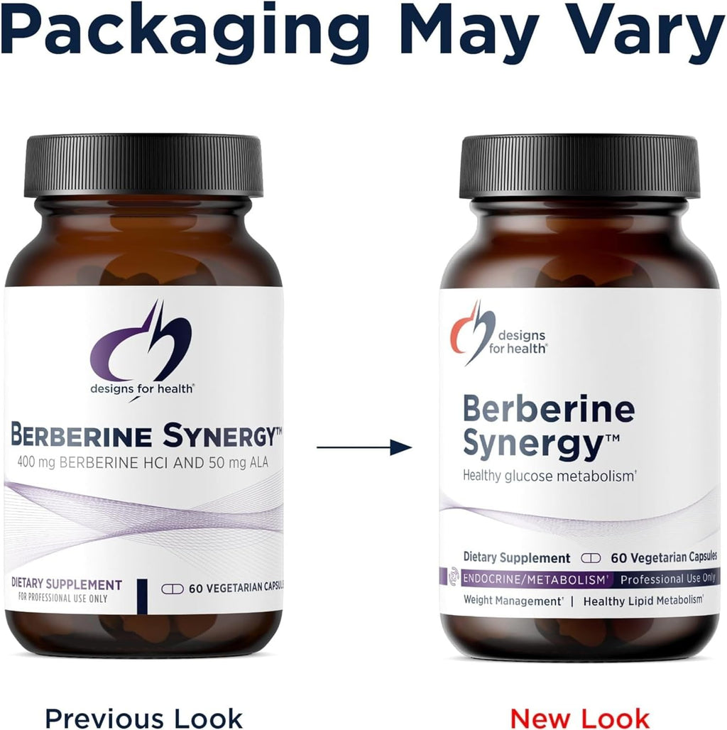 Designs for Health Berberine Synergy – Berberina HCL 400 mg + Ácido Alfa Lipoico 50 mg – 60 Cápsulas Veganas