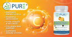 PURE® Vitamina C Liposomal 2100 mg - 180 Cápsulas, 60 Dosis - Alta Absorción con Lecitina de Girasol - Antioxidante para el Sistema Inmunitario y Colágeno - Fabricado en EE. UU.