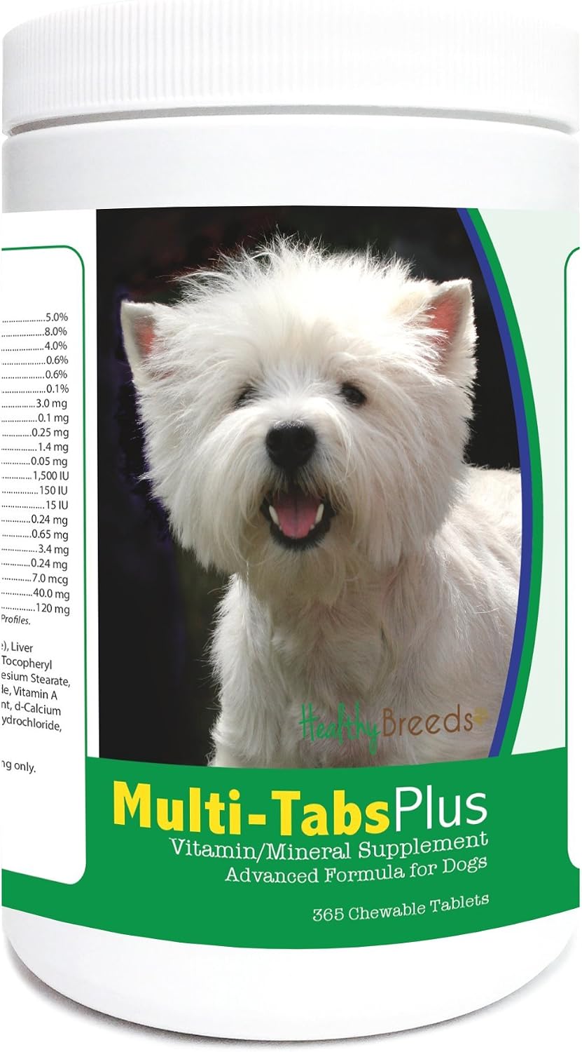 Healthy Breeds Multi-Tabs Plus Comprimidos Masticables para Perros - 365 unidades
