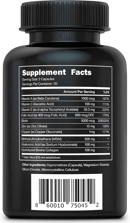Vital Vitamins Biotin Complex con Ácido – Vitamina C: un antioxidante que protege las células del daño oxidativo y – Image 9