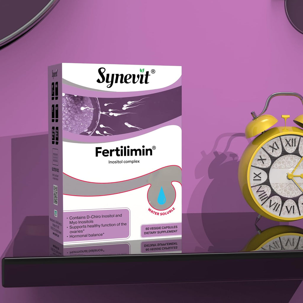 Fertilimin® Suplemento de Fertilidad para Mujeres – Apoya la Ovulación, Equilibrio Hormonal, SOP y Ciclos Regulares | 60 Comprimidos