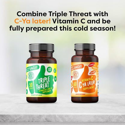 FlavCity Vitamin D3, K2 y Zinc - Triple Amenaza - Apoyo Inmune y Huesos - 30 Cápsulas – Image 3