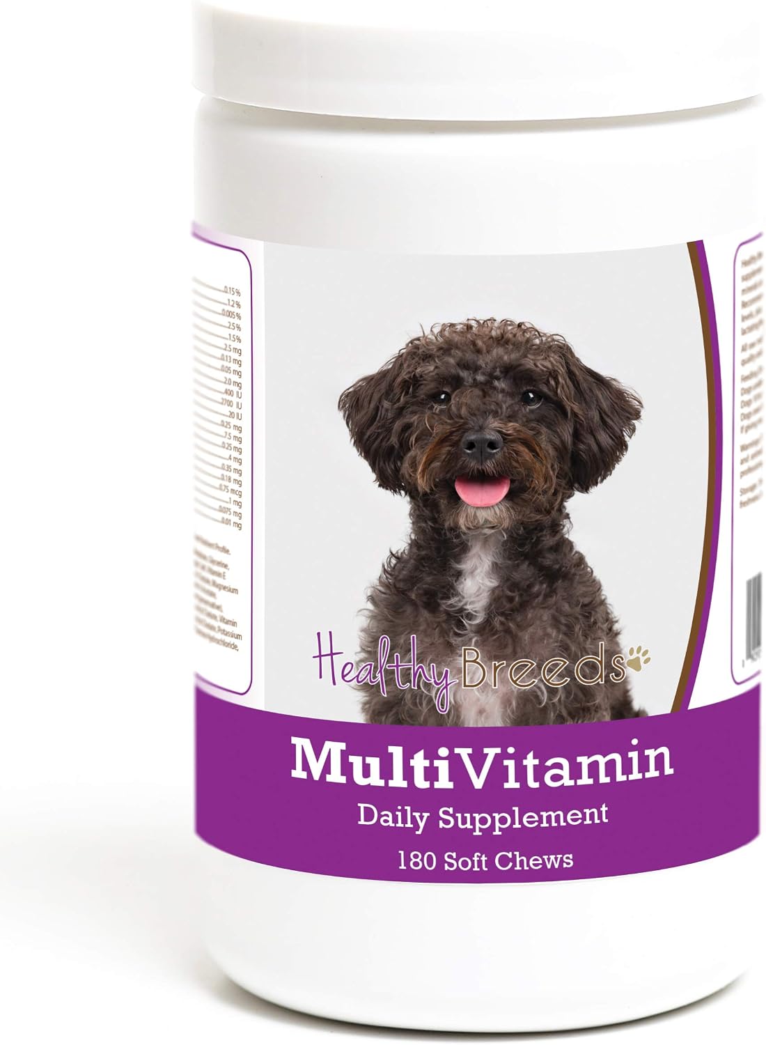 Healthy Breeds Schnoodle Multivitamínico Masticable para Perros, 180 Unidades