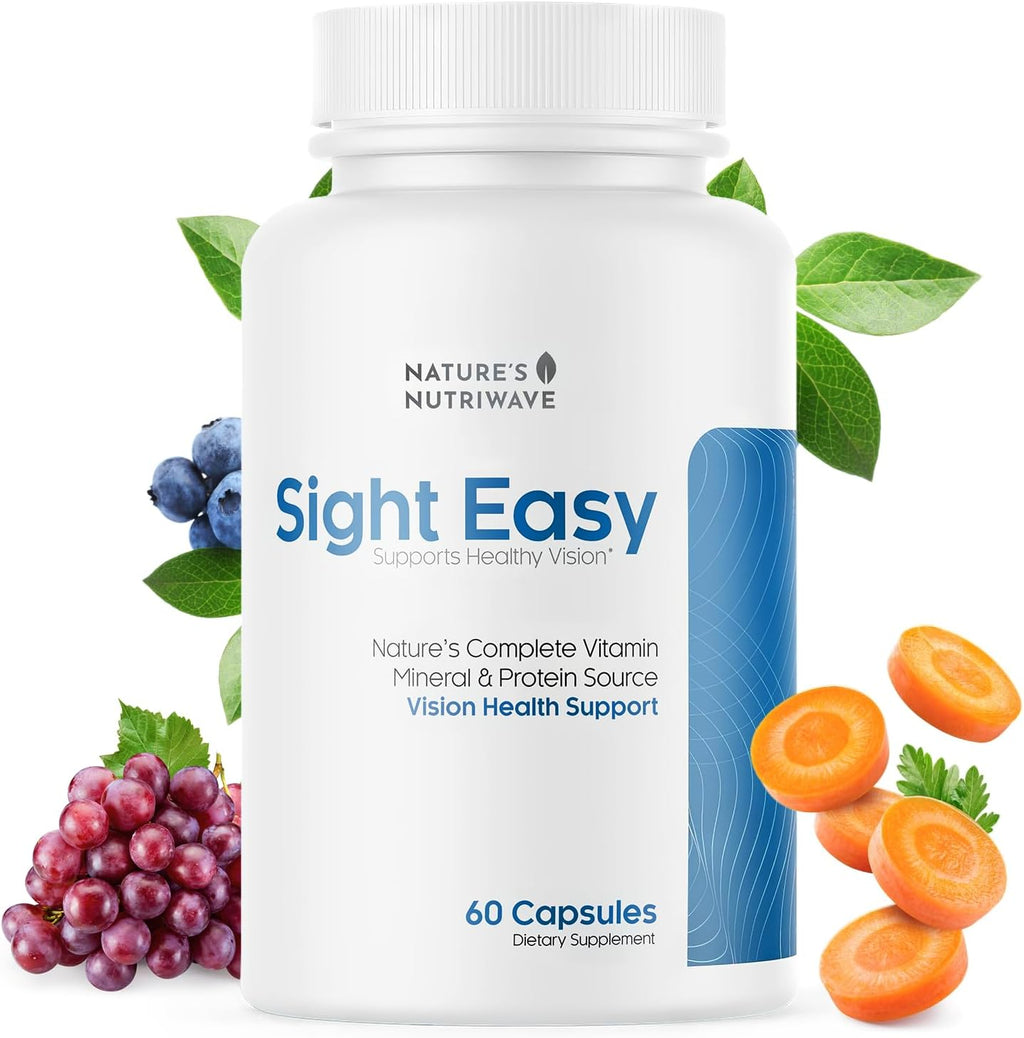 Sight Easy – Complemento Ocular con Luteína, Zeaxantina y Arándano – 60 Cápsulas