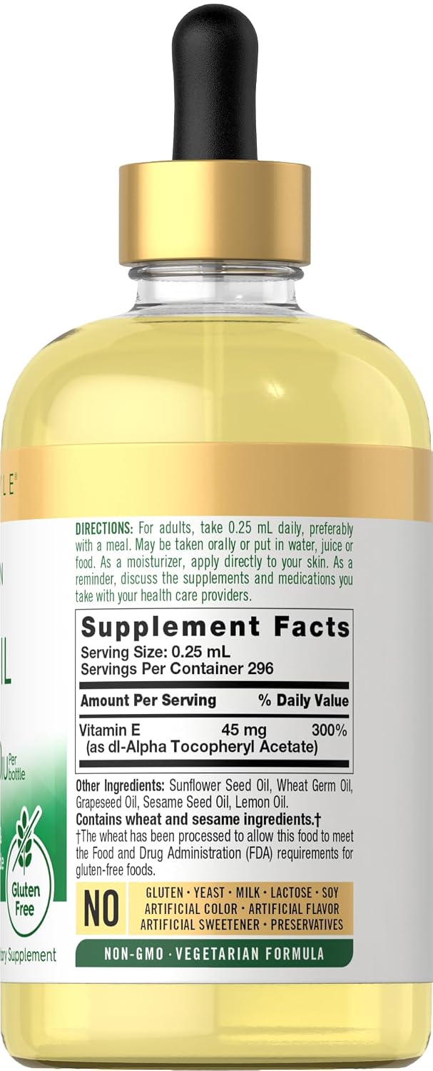 Carlyle Aceite de Vitamina E, 30.000 UI, 74 ml - Uso Oral y Tópico
