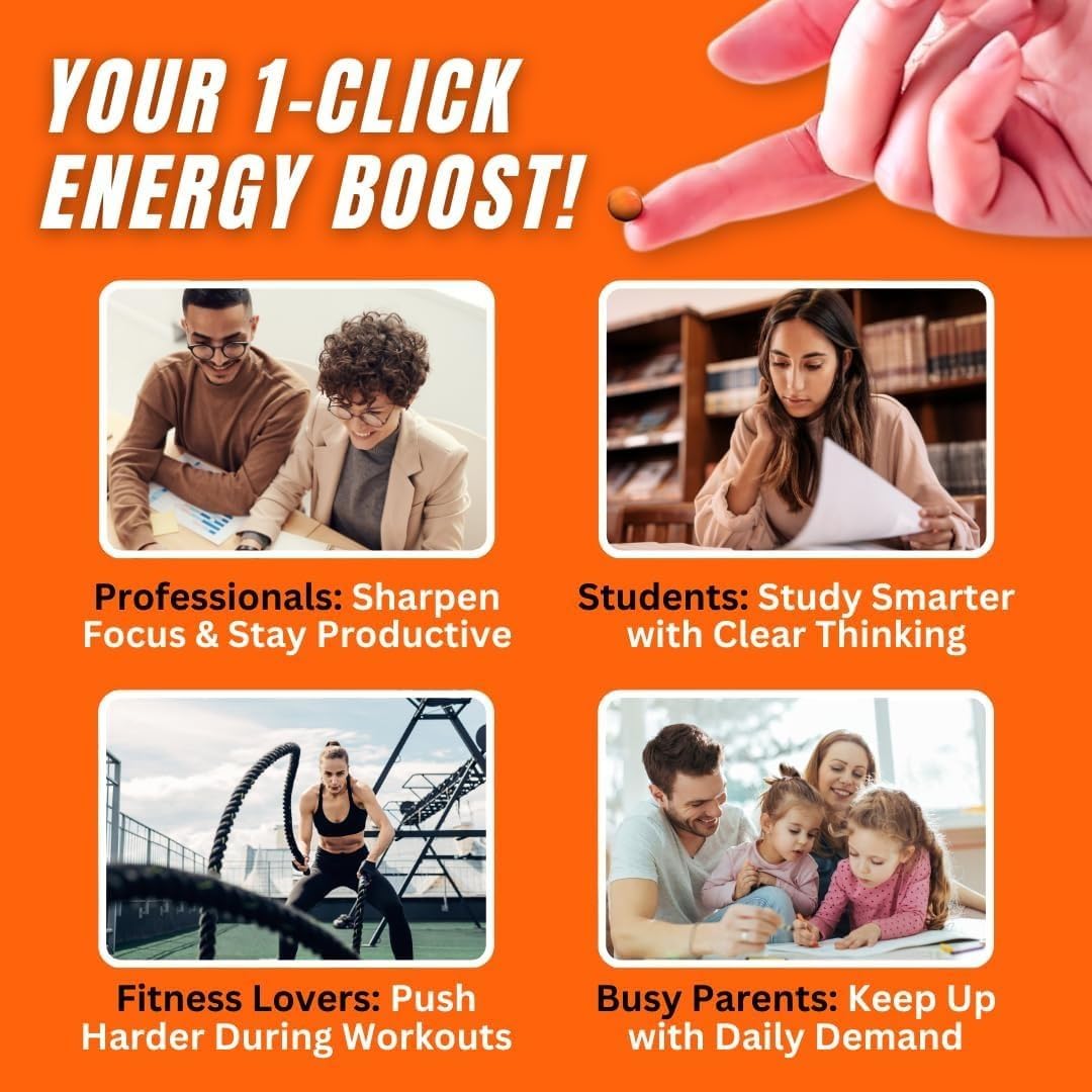 SHO Vegan Energy+ Focus Supplement Kit - Complejo B Metilado con Matcha y Cafeína Natural, 60 Cápsulas