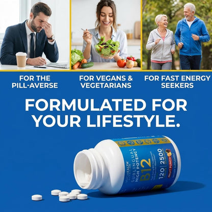 Vitamina B12 Sublingual 2500 mcg - – Quienes toman ciertos medicamentos: Los inhibidores de la bomba de protones y – Image 8