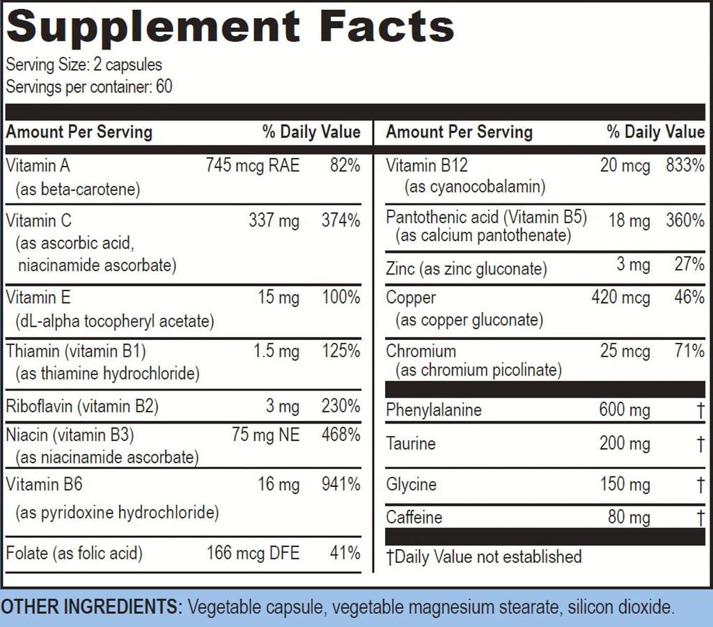 Life Enhancement Blast Caps, 60 Capsules – Energy and Focus Supplement with Niacin, Caffeine, and Taurine