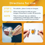 CALMOUR Vitamin D3 Strips 100 Unidades | 2000 UI Vitamina D3 Oral Disoluble | Sabor Menta