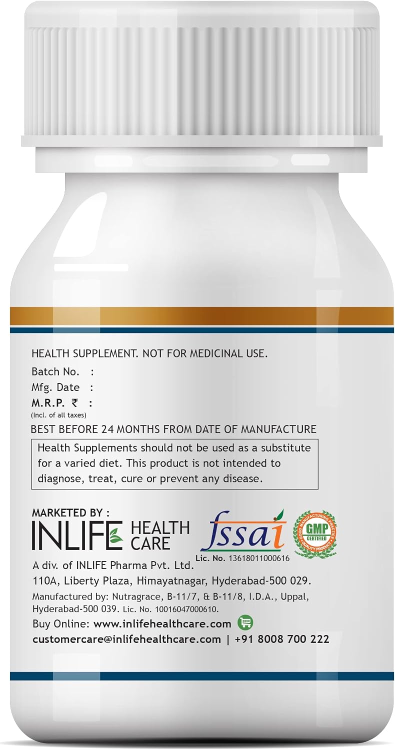 INLIFE Vitamina D3 5000 IU con Aceite de Coco Virgen Extra – 60 Cápsulas Blandas