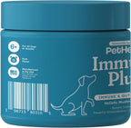 PetHeal Immune Plus Chews para Perros - Suplemento Inmune Natural - 30 Masticables Sabor Cerdo
