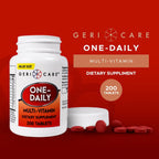 GeriCare Multivitamínico Diario - Complejo de Vitaminas y Minerales, 200 Comprimidos