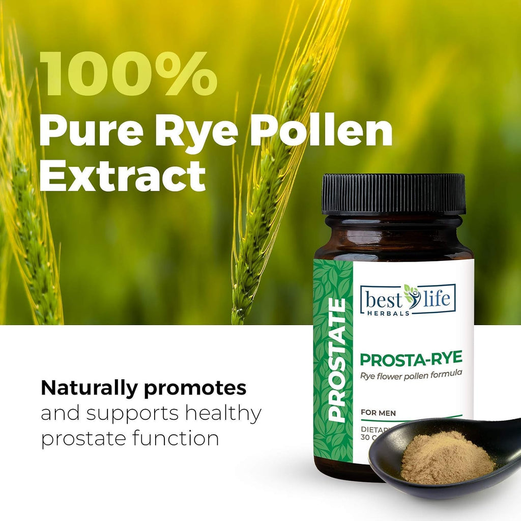 Prosta-Rye - Natural Prostate Supplement (4 bottles, 120 capsules)
