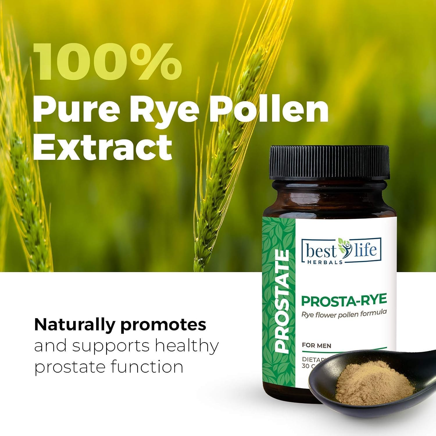 Prosta-Rye - Natural Prostate Supplement (4 bottles, 120 capsules)