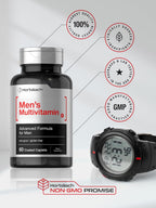 Horbäach Multivitamínico para Hombres | 60 Comprimidos | Fórmula Avanzada con Vitamina C, D, Magnesio, Minerales y Más | Suplemento Sin Gluten y No-GMO