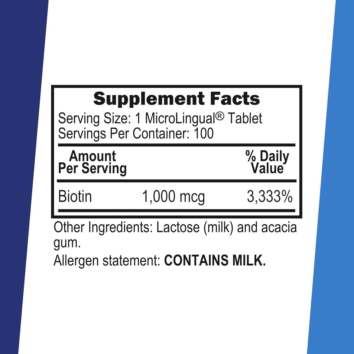 Superior Source Biotin 1000 mcg - Quick Dissolve Sublingual Tablets - 100 Count | Non-GMO