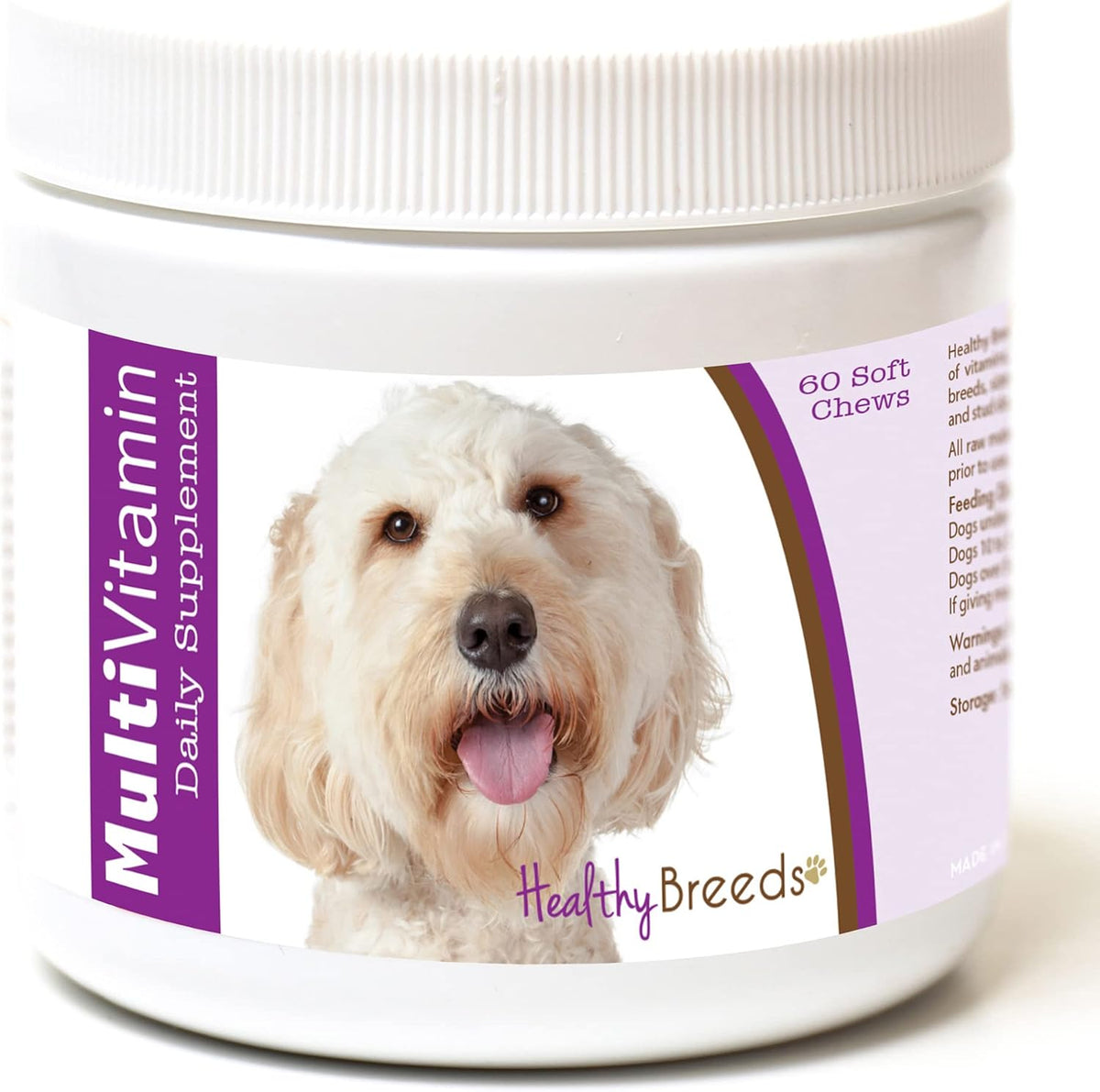 Healthy Breeds Labradoodle Multi-Vitamin Soft Chews 60 Count – Image 1