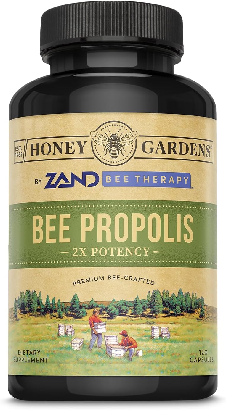 Honey Gardens Bee Propolis 650 mg, 120 Capsules