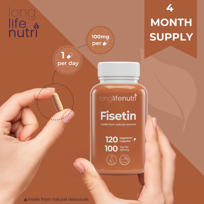 Fisetin 100mg – Suplemento Senolítico con – Fabricado en EE. UU. bajo GMP: Máximos estándares de calidad y – Image 5
