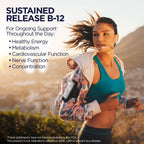 KAL Vitamina B12 1000mcg, Liberación Sostenida – Apoyo Energético y Nervioso, Vegano, 100 Comprimidos