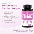 Optify Myo-Inositol & D-Chiro Inositol 40:1 con Folato y Vitamina D - 120 Cápsulas