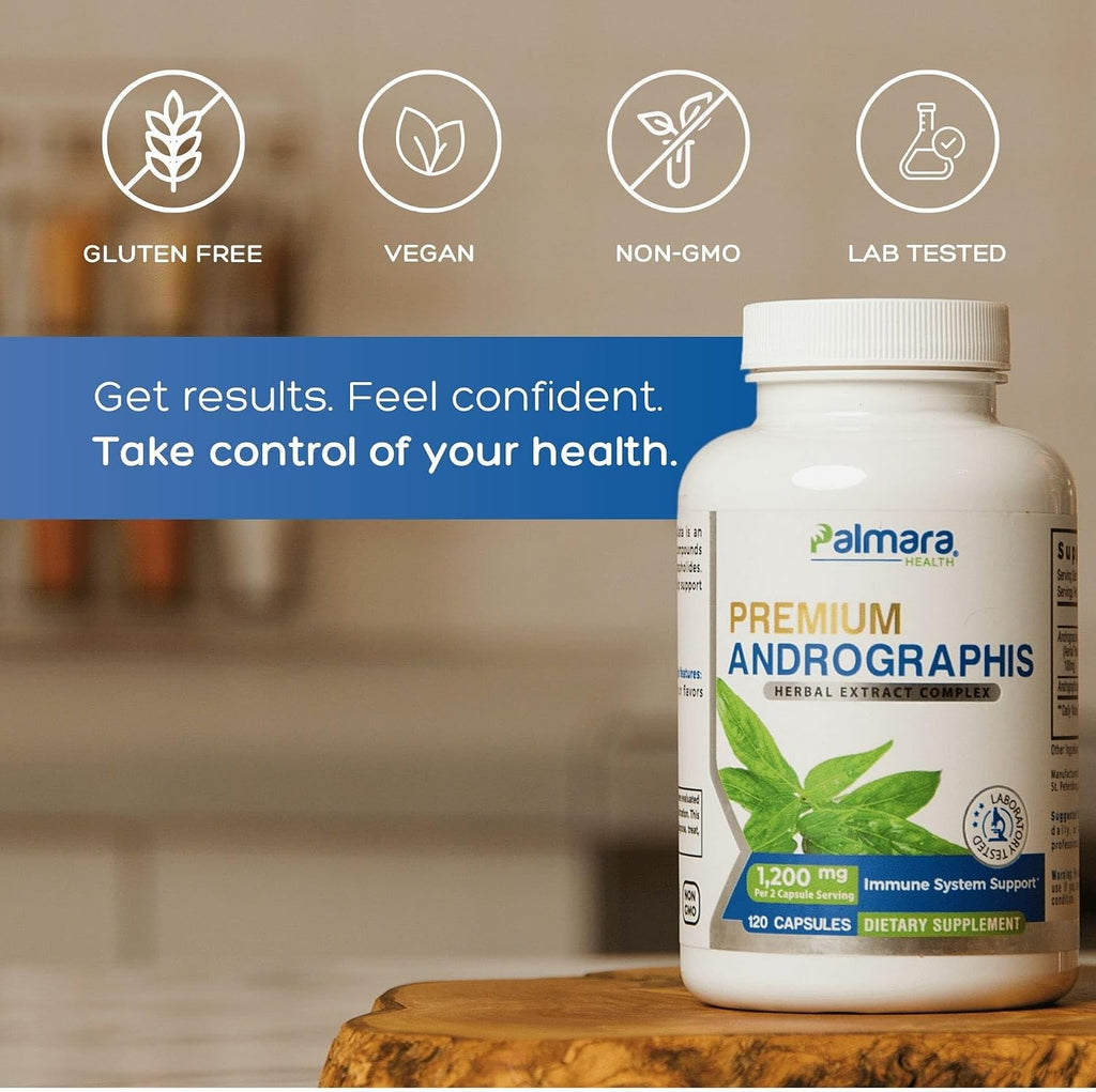 Andrographis Paniculata Extract 1,200mg con 100mg Andrografólidos - Cápsulas Veganas