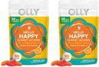 OLLY Hello Happy Gomitas de Vitamina D y Azafrán para el Estado de Ánimo - 90 Unidades