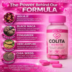 Colita Bonita | Aguaje + Maca Negra + Fenogreco | Complemento Herbal para Mujeres – 2 Meses de Suministro