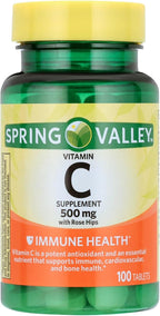 Vitamina C 500mg con Rosa Mosqueta – 200 Comprimidos Veganos (Pack de 2)