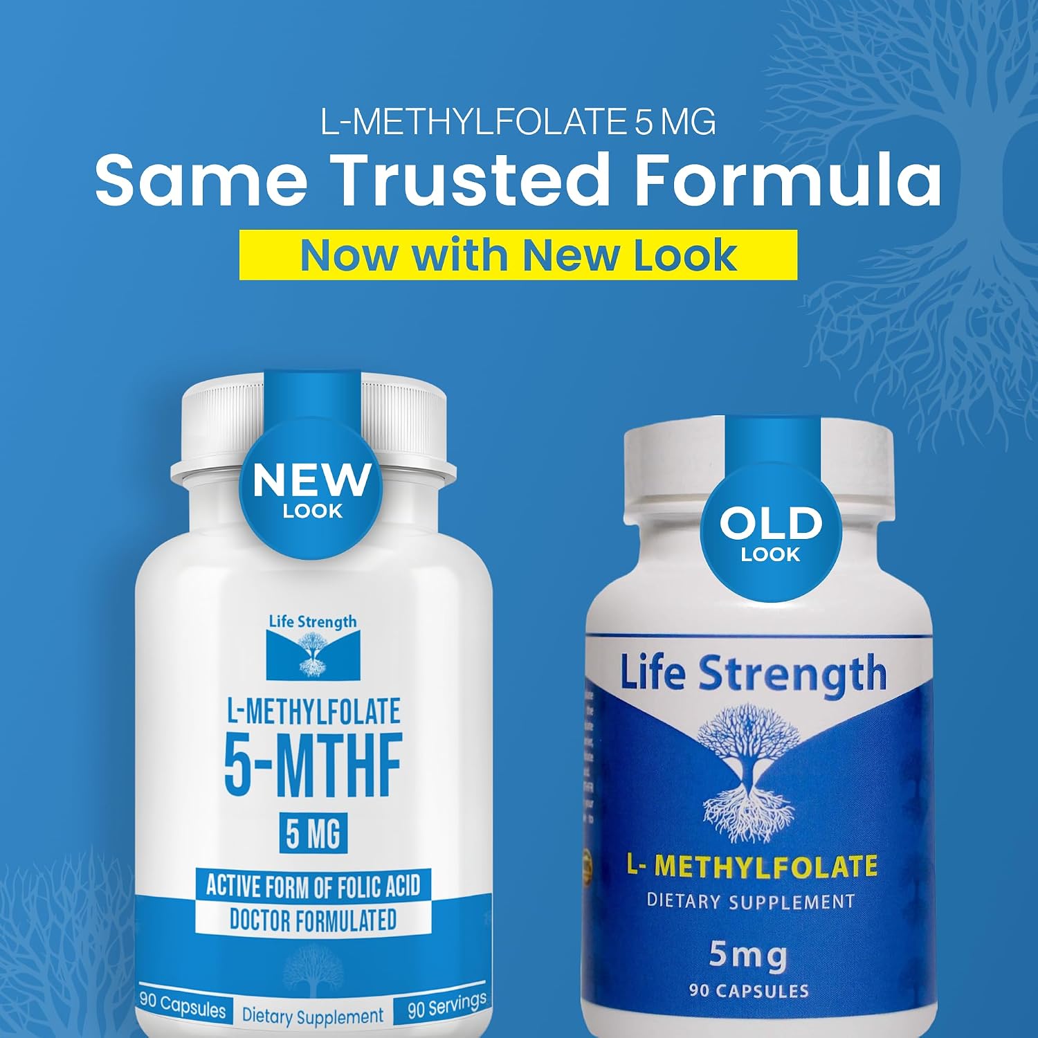 L-Metilfolato 5mg | 90 Cápsulas | Metilfolato Bioactivo 5-MTHF