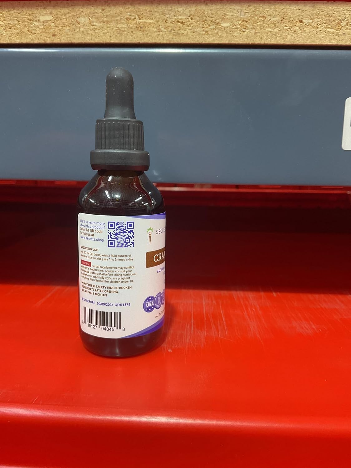 Secrets of the Tribe Corteza de Viburno (Cramp Bark) Orgánica - Extracto sin Alcohol, Gotas de Alta Potencia (60 ml)