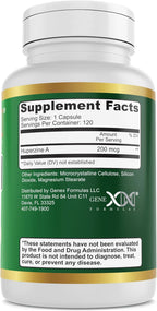 Genex Formulas Huperzina A 200mcg - 120 Cápsulas | Nootrópico para Memoria y Enfoque