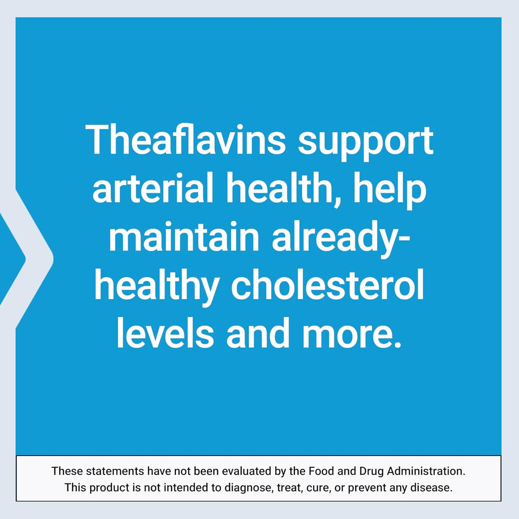 Life Extension Theaflavin Standardized Extract – Flavonoides de Té Negro, Salud Arterial, Colesterol Saludable – 30 Cápsulas