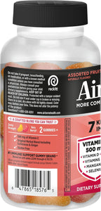 Airborne Kids Immune Support Gummies, Sabor Frutas Variadas, 42 unidades - 500 mg de Vitamina C + Vitaminas A, D, E + Zinc, Selenio, Manganeso | Mezcla de Hierbas | Sabor Natural