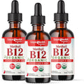 LIQUIDHEALTH Vitamina B12 Orgánica Metilcobalamina Gotas Líquidas 5000 mcg (3 Pack)