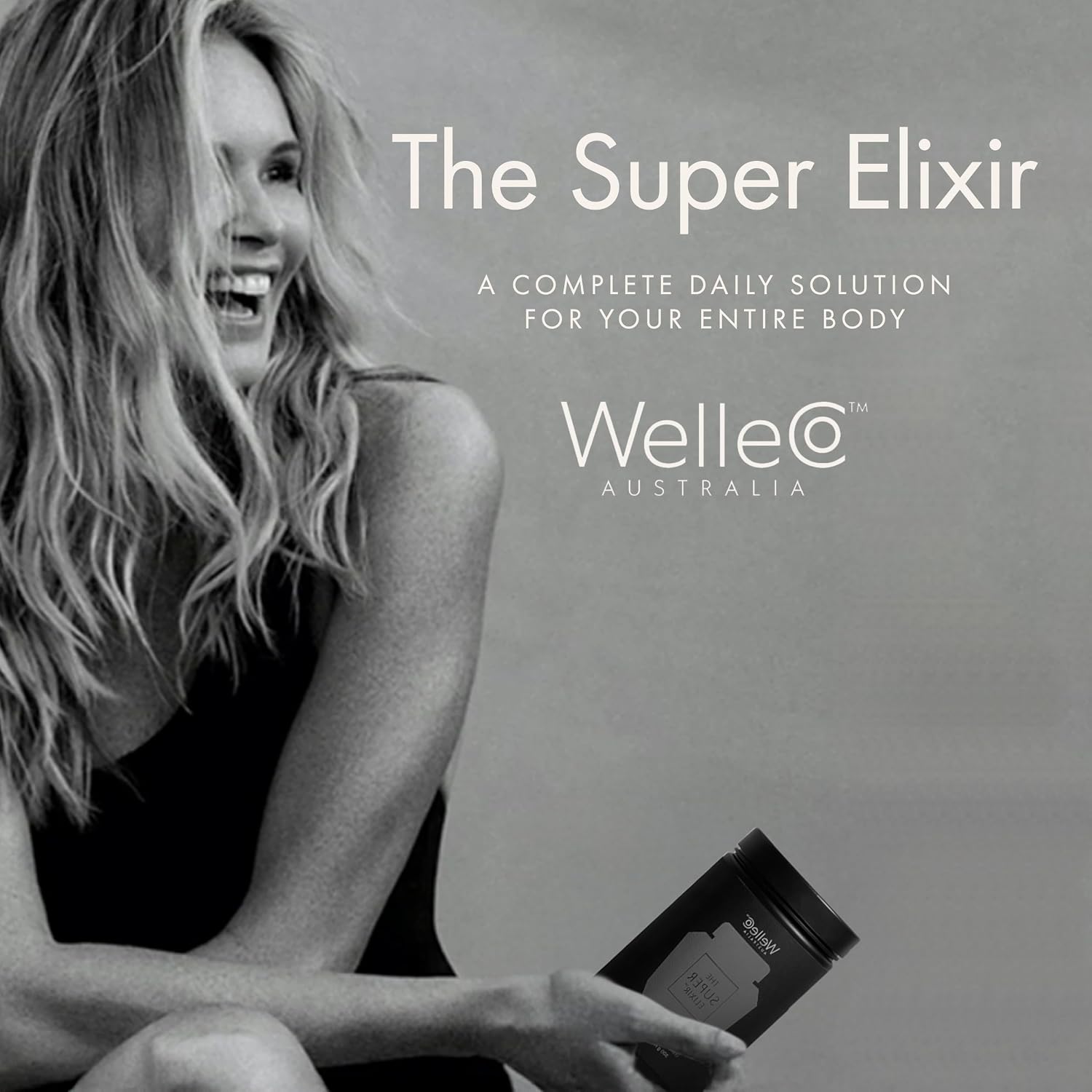 WelleCo The Super Elixir Daily Greens Powder - Sabor Naranja Sangre (Frasco)
