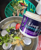 Live Well Dog Liver Support – Detox & Immunity Booster para Perros y Gatos | Cardo Mariano, NAC, Diente de León | 180 g