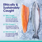 Alaskan Wild Salmon Oil for Dogs – Omega 3, 120 Softgels